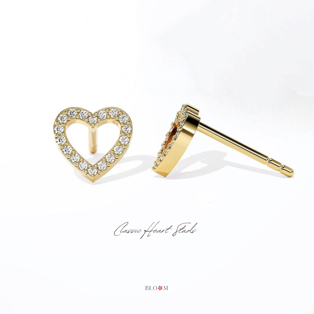 Classic Heart Studs